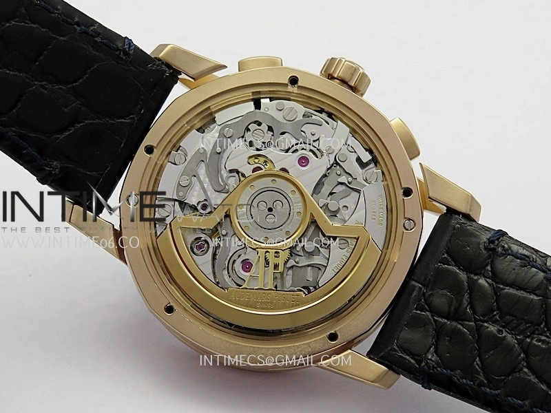 Code 11.59 Chrono 26393 RG APSF 1:1 Best Edition Blue Dial On Black Leather Strap Super Clone SA4401